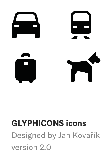GLYPHICONS icons, designed by Jan Kovařík, version 2.0