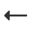 leftwards-arrow-with-small-triangle-arrowhead icon