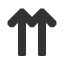 upwards-double-nav-arrow icon