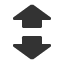up-and-down-compressed-arrow icon