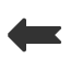 leftwards-arrow-with-notched-tail icon