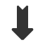 downwards-arrow-with-notched-tail icon