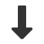 heavy-triangle-headed-downwards-arrow icon
