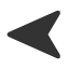 black-leftwards-arrowhead icon