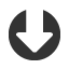 circled-heavy-white-downwards-arrow icon