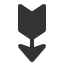 heavy-black-feathered-downwards-arrow icon