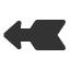 heavy-wedge-tailed-leftwards-arrow icon