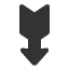 heavy-wedge-tailed-downwards-arrow icon