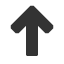 upwards-medium-sans-serif-arrow icon