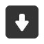 downwards-square-equilateral-arrow icon