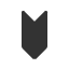 downwards-finger-post-notched-tail-arrow icon