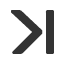 rightwards-barb-last-chevron icon