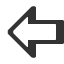 leftwards-right-shaded-white-arrow icon