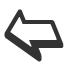 leftwards-back-tilted-shadowed-white-arrow icon