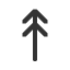 upwards-two-headed-arrow icon