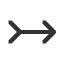 rightwards-arrow-with-tail icon