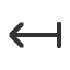 leftwards-arrow-from-bar icon