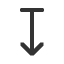 downwards-arrow-from-bar icon