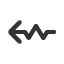 leftwards-squiggle-arrow icon