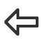 leftwards-white-arrow icon