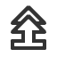 upwards-white-double-arrow-on-pedestal icon