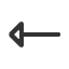 leftwards-open-headed-arrow icon