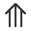 upwards-triple-arrow icon