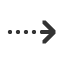 rightwards-arrow-with-dotted-stem icon