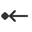 leftwards-arrow-to-black-diamond icon