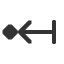 leftwards-arrow-from-bar-to-black-diamond icon