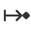 rightwards-arrow-from-bar-to-black-diamond icon