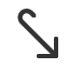 south-east-arrow-with-hook icon
