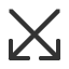 south-east-arrow-and-south-west-arrow icon