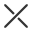 rising-diagonal-crossing-falling-diagonal icon