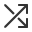 north-east-arrow-crossing-south-east-arrow icon