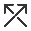 north-east-arrow-crossing-north-west-arrow icon