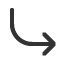 arrow-pointing-downwards-then-curving-rightwards icon