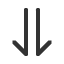 downwards-harpoon-barb-left-beside-downwards-harpoon-barb-right icon