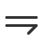 rightwards-harpoon-barb-down-below-long-dash icon