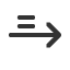 equals-sign-above-rightwards-arrow icon