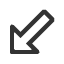 south-west-white-arrow icon