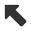 north-west-black-arrow icon