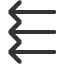 three-leftwards-arrows icon