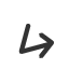 short-bent-arrow-pointing-downwards-then-north-east icon