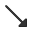 south-east-triangle-headed-arrow icon