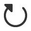 clockwise-triangle-headed-open-circle-arrow icon
