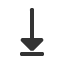 downwards-triangle-headed-arrow-to-bar icon