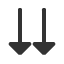downwards-triangle-headed-paired-arrows icon