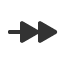 rightwards-two-headed-arrow-with-triangle-arrowheads icon
