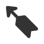 black-feathered-north-west-arrow icon